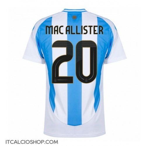 Argentina Alexis Mac Allister #20 Prima Maglia Copa America 2024 Manica Corta